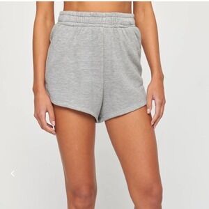 Spiritual Gangster Cotton Terry Sweat Shorts Lounge Comfy Casual Everyday Gray M
